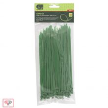 СИБРТЕХ Хомуты, 200 x 3,6 мм, пластиковые, зеленые, 100 шт Сибртех