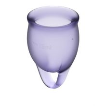 Набор фиолетовых менструальных чаш Feel confident Menstrual Cup (210730)
