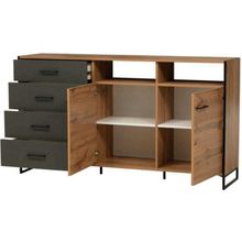 Олмеко Гостиная Доната 1 Дуб Вотан Диамант серый