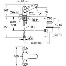 Смеситель Grohe Costa S для раковины, 21255001