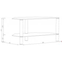 Тумба под телевизор Akma V3-400 2Silver