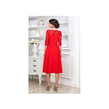 Красное платье на новый год Lala Style 1235-12