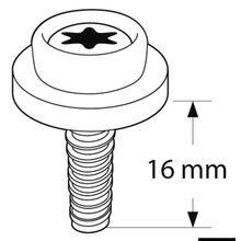 Osculati Bottoni universali CAF-COMPO nero filetto lungo, 10.501.41