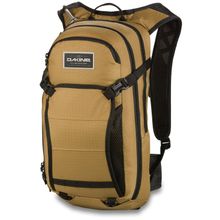 Коричневый маленький вело рюкзак Dakine Drafter 12L Reservoir Buckskin Bsk с трехлитровым съемным резервуаром для воды