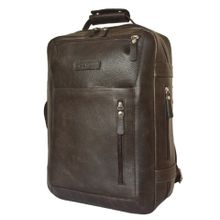 Carlo Gattini Дорожный кожаный рюкзак Катиллон коричневый
