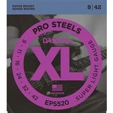 EPS520 XL PRO STEEL Струны для электрогитары Super Light 9-42 D`Addario