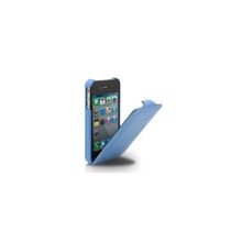 Кожаный чехол Melkco Jacka Type Leather Case Sky Blue (Голубой цвет) для iPhone 5