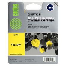 Картридж струйный Cactus CS-EPT1284 желтый для Epson Stylus S22 S125 SX420 SX425 Office BX305 (7мл)