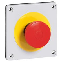 Заглушка с кнопкой Osmoz - P17 Tempra Pro - грибовидная кнопка тяни-толкай - 2 Н.З. контакта | код 057740 | Legrand