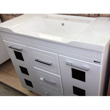 Misty Мебель для ванной Кармен 90 L черный декор