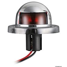 Osculati Red 112.5° navigation light made of chromed ABS, 11.401.01