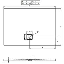 Душевой поддон Riho Basel 416 (DC261700000000S) 120x90 (черный матовый)