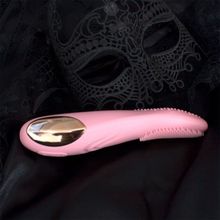Розовый вибростимулятор Frida с ротацией кончика - 18 см. Розовый