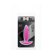 Малая розовая анальная пробка BOOTYFUL ANAL PLUG XTRA SMALL PINK - 9 см. Розовый