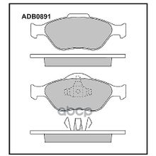 Колодки Тормозные Дисковые | Перед | Ford Fiesta Iv ,Fusion 08 1995- ALLIED NIPPON арт. ADB0891