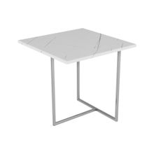 Слайн Стол журнальный Калифорния Бекко белый мрамор