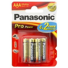 Батарейка Panasonic Pro Power LR03PPG 6BP 4+2F LR03 4+2шт BL6