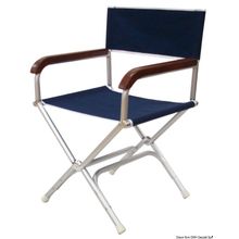 Osculati Director folding chair navy blue polyester, 48.353.16