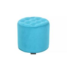 Мебельстория Пуф Рокко Т бирюзовый велюр ID - 310730