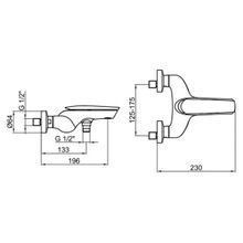 Webert Смеситель для ванны Aria AI850102844081 Talco