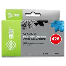 Картридж струйный Cactus CS-CLI426C голубой для Canon Pixma MG5140 5240 6140 8140 MX884 (8.2мл)