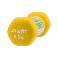 Гантель неопреновая StarFit DB-201 0,5 кг песочная