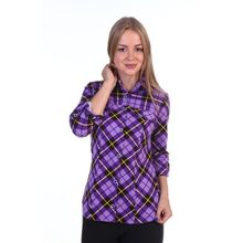 Рубашка женская - Классика | фиолетовая клетка