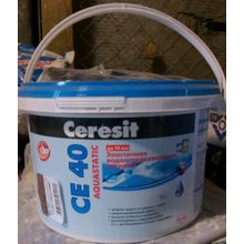 Эластичная водоотталкивающая затирка для швов Henkel Ceresit СЕ 40 Aquastatic мельба (2 кг)