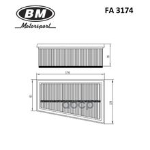 Фильтр Воздушный BM-Motorsport арт. FA3174