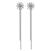 Длинные серьги "Цветы" (арт. 76724-10)