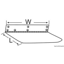 Osculati Lenco Super trim tab kit 406 x 765 mm, 51.253.03