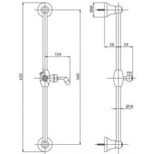 Душевой гарнитур Cezares Golf (GOLF-SD-03 24-Bi) золото 24 карат