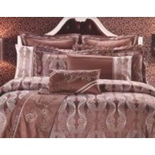 Постельное белье шелк жаккард с вышивкой евро Valtery L31-3
