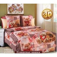 Постельное белье для девочки Плюшевые мишки 1,5 спальное Valtery ДБ-39