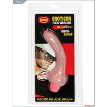 Eroticon Гнущийся вибратор-реалистик - 18,8 см. (телесный)
