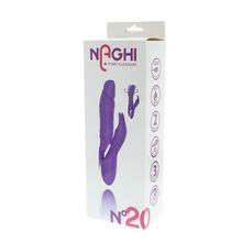 Tonga Фиолетовый ротатор NAGHI NO.20 RECHARGEABLE DUO VIBRATOR с клиторальным отростком (фиолетовый)