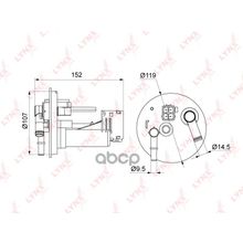 Фильтр Топливный LYNXauto арт. LF1000M