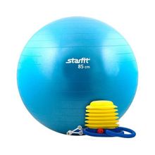 Мяч гимнастический STARFIT GB-102 с насосом 85 см антивзрыв, синий