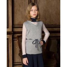 Luminoso для девочки серый меланж с декоративным шнурком