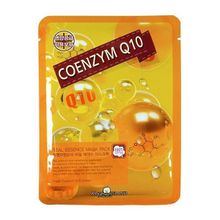 Тканевая маска с Коэнзимом Q10 May Island Coenzyme Q10 Real Essence Mask Pack 5шт