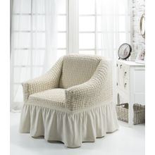 Чехол "BULSAN" для кресла цвет кремовый