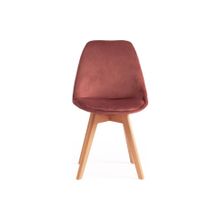 Tetchair Стул TULIP SOFT (mod. 74), коралловый (HLR 44) натуральный