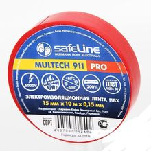Изолента safeLine 15 10 красная SR10