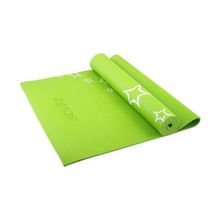 Коврик для йоги StarFit FM-102 (173x61x0,5 см) с рисунком зеленый