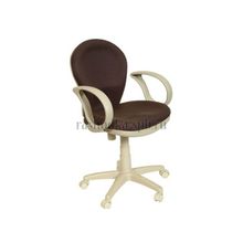Кресло офисное CH-B687AXSNbrowN(бежевый пластик коричневая ткань 10-16)
