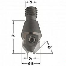 Зенкеры с резьбовыми хвостовиками M10 30°