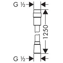 Шланг для душа Hansgrohe Isiflex (28249000) (1,25 м) контроль напора