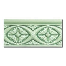 Керамическая плитка Adex Modernista Relieve Bizantino C C Verde Claro бордюр 7,5х15