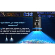 Xtar Фонарь подводный Xtar D36 XH-P 35 + XHP70.2