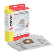 M-11 Мешки-пылесборники Ozone синтетические для пылесоса, 3 шт + микрофильтр